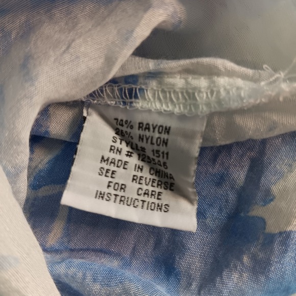 Habitat Clothes To Live In Blue‎ Tie Dye Tunic Xs Lagenlook Art To Wear  Beachy - Picture 9 of 10